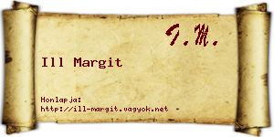 Ill Margit névjegykártya